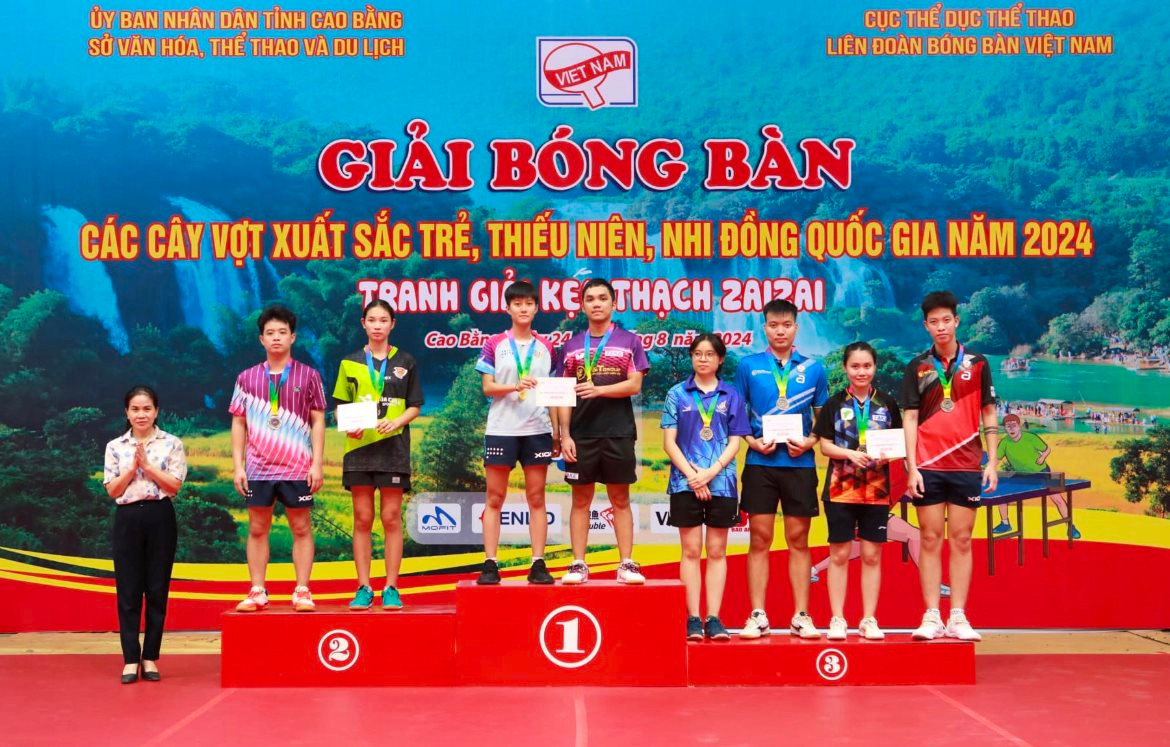  Các cây vợt bóng bàn CAND – T&T thi đấu thăng hoa tại Giải bóng bàn các cây vợt xuất sắc trẻ, thiếu niên, nhi đồng quốc gia năm 2024