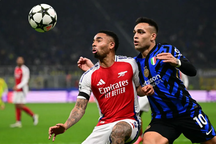  Arsenal trắng tay khi thua Inter Milan 0-1. Ảnh: UEFA