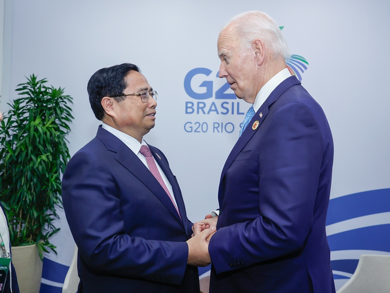  Thủ tướng Phạm Minh Chính gặp Tổng thống Hoa Kỳ Joe Biden - Ảnh: VGP/Nhật Bắc