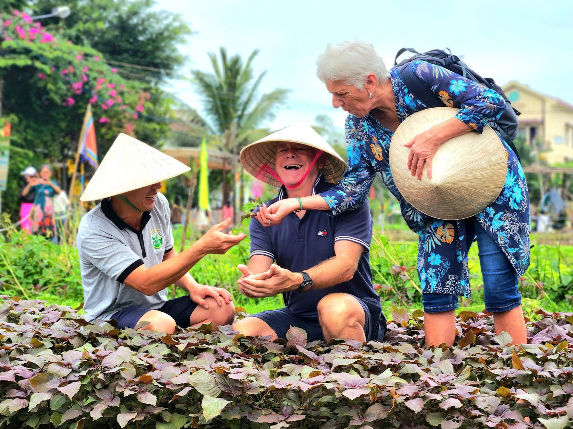  Du khách tham quan Làng rau Trà Quế (Quảng Nam) - Làng Du lịch tốt nhất của UN Tourism.