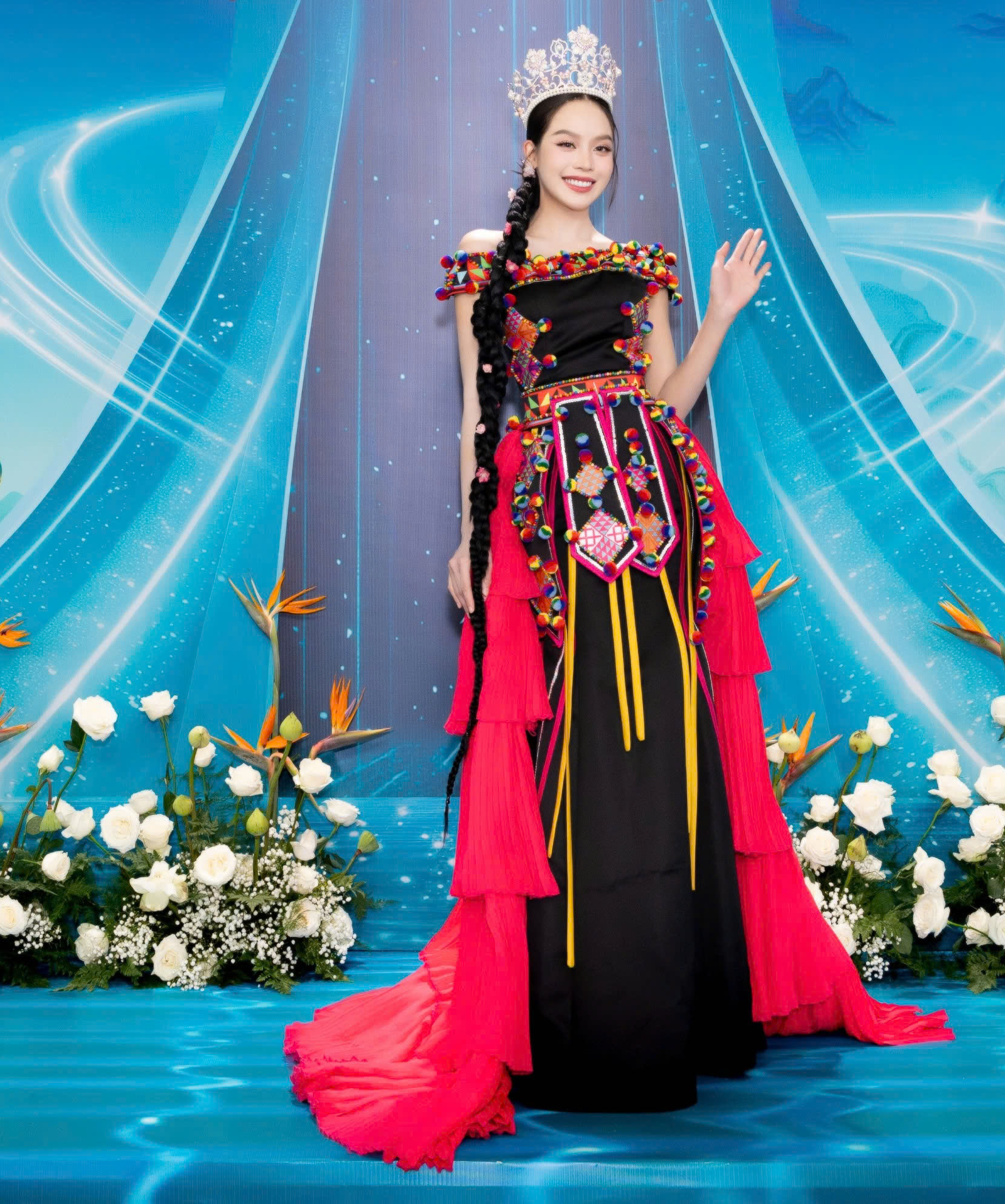  Miss International 2024 Huỳnh Thị Thanh Thủy tại chung kết Hoa hậu Quốc gia Việt Nam 2024. (Ảnh: BTC)