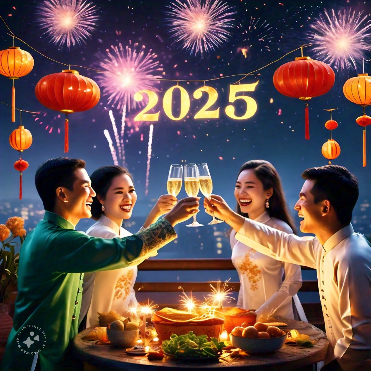  Hy vọng 56 lời chúc mừng năm mới 2025 sẽ giúp bạn chuyển tài được tình cảm và sự chân thành của mình tới những người mà bạn quan tâm nhất nhé! Ảnh minh họa AI