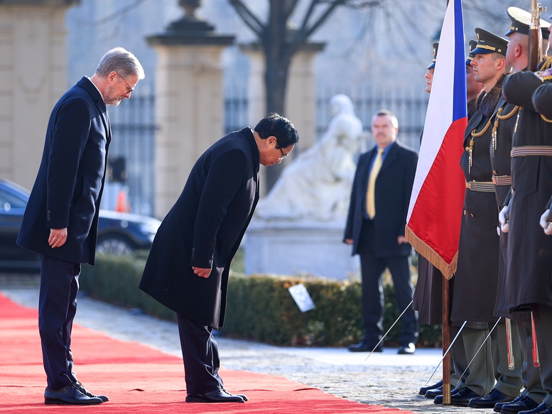  Chuyến thăm Cộng hòa Czech của Thủ tướng Phạm Minh Chính diễn ra trong bối cảnh quan hệ hữu nghị truyền thống Việt Nam-Czech sau 75 năm tiếp tục phát triển tốt đẹp - Ảnh: VGP/Nhật Bắc