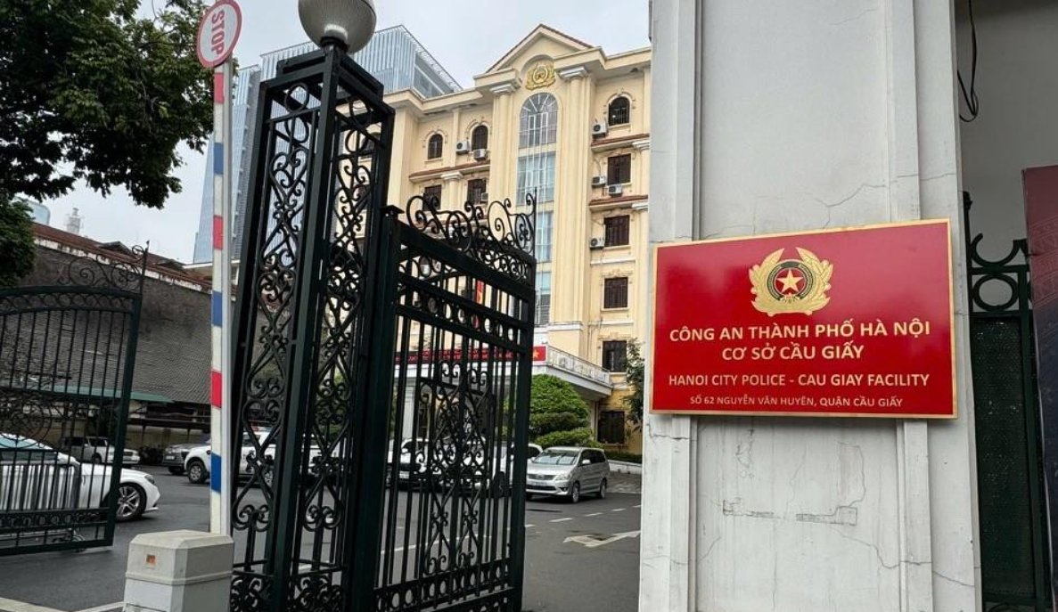 Cơ sở Cầu Giấy, Công an thành phố Hà Nội. Ảnh: Chu Dũng