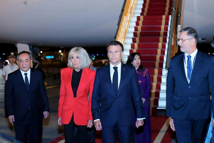 Đây là chuyến thăm Việt Nam đầu tiên của ông Macron kể từ khi nhậm chức - Ảnh: TTXVN