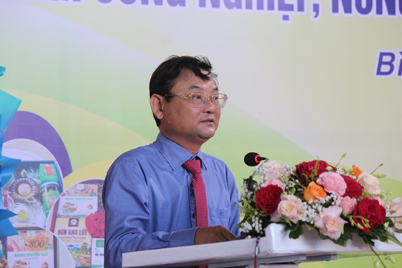 Phó Chủ tịch UBND tỉnh Bình Định Nguyễn Tự Công Hoàng chia sẻ tại buổi lễ.