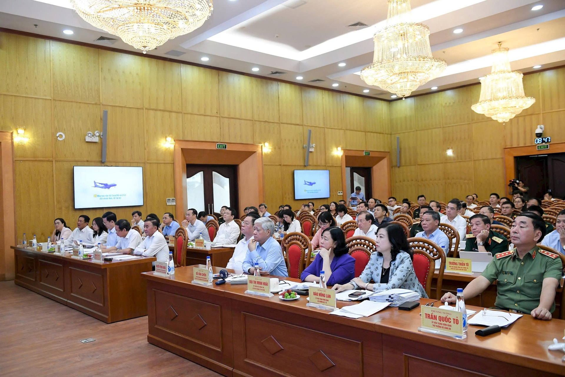 Đại biểu Trung ương và thành phố Hà Nội tham dự hội nghị. Ảnh: Nguyên Anh