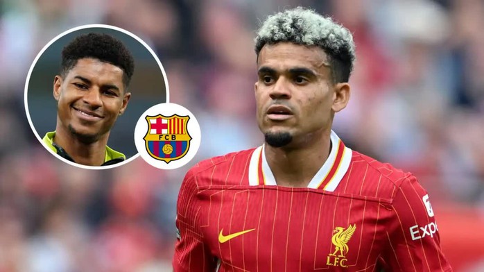 Barca nhắm Rashford thay Diaz