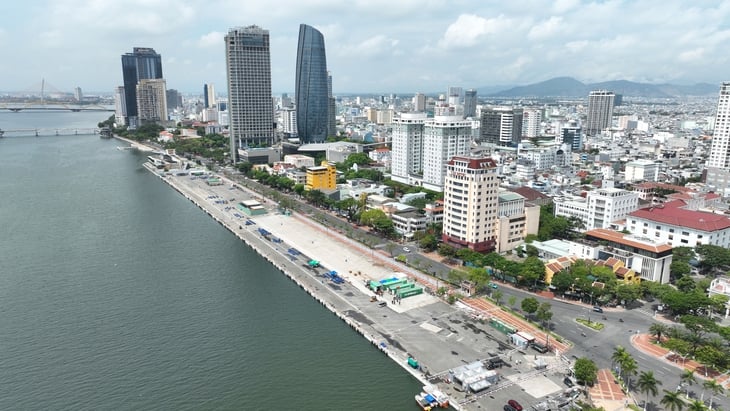 Khu vực bãi bắn nằm ở bờ tây sông Hàn