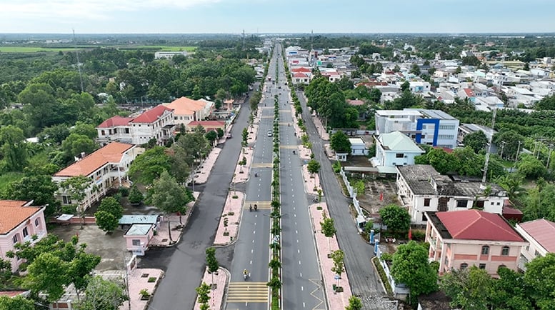 Một góc huyện Thanh Bình, tỉnh Đồng Tháp.