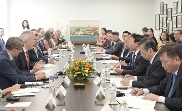 Buổi làm việc giữa Bộ Nông nghiệp và Môi trường Việt Nam và Hội đồng Kinh doanh Mỹ - ASEAN (USABC). Ảnh: Bộ NN-MT