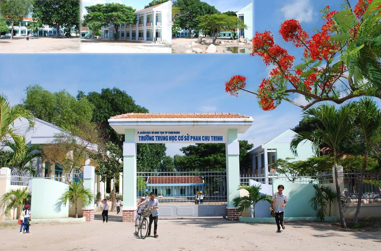 Ngôi trường trên địa bàn xã Cam Thành Nam, TP. Cam Ranh được đầu tư khang trang giúp cho chất lượng học sinh ngày càng nâng lên.