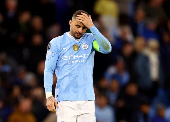 Kyle Walker không còn trong kế hoạch của Pep Guardiola