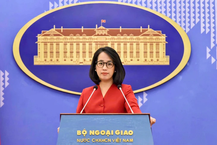 Người phát ngôn Bộ Ngoại giao Phạm Thu Hằng - Ảnh: Bộ Ngoại giao cung cấp