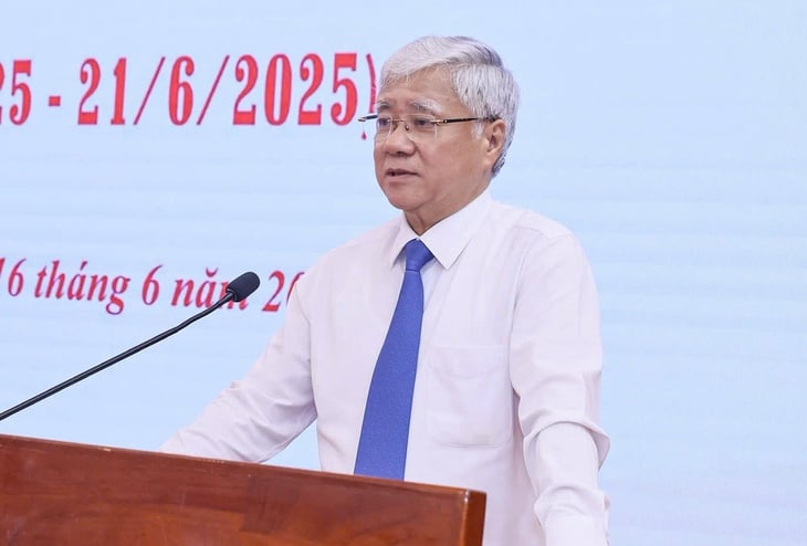 Chủ tịch Ủy ban Trung ương MTTQ Việt Nam Đỗ Văn Chiến - Ảnh: QUANG VINH
