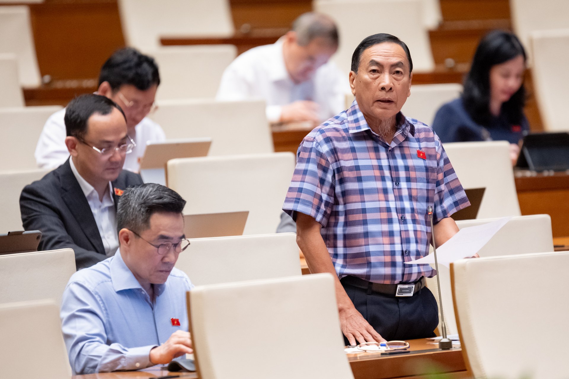 Đại biểu Quốc hội Phạm Văn Hoà. Ảnh: Phạm Thắng