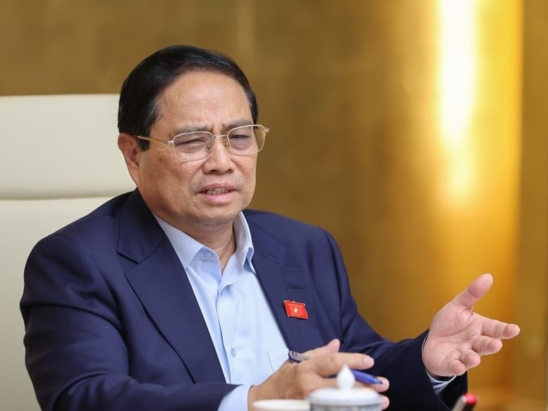 Thủ tướng Phạm Minh Chính phát biểu - Ảnh: VGP