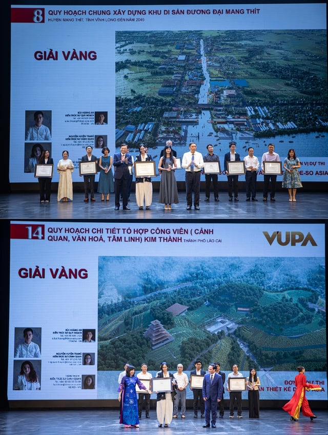  Hai đồ án do T&T Group tài trợ kinh phí lập ý tưởng/đồ án quy hoạch cũng đã được vinh danh giải Vàng
