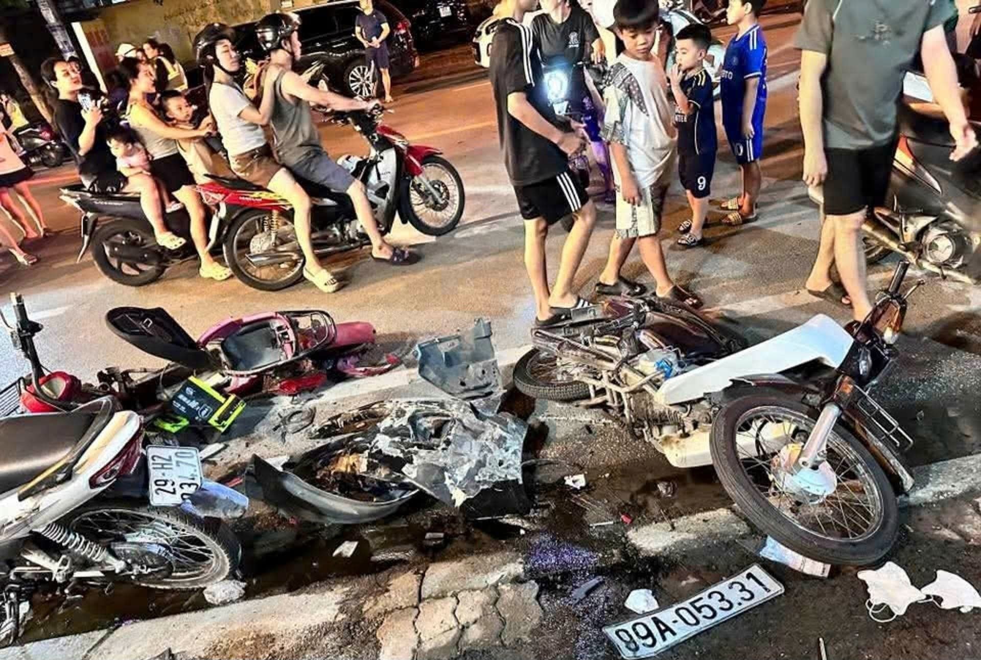 Hiện trường vụ tai nạn.
