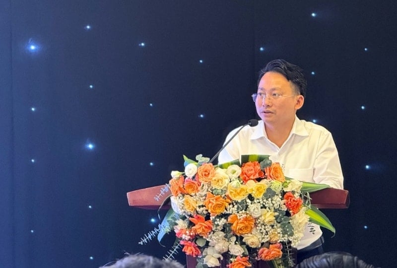 Phó Giám đốc Sở Du lịch Trần Trung Hiếu công bố loạt sản phẩm mới của Hà Nội. Ảnh: Hồng Hạnh.