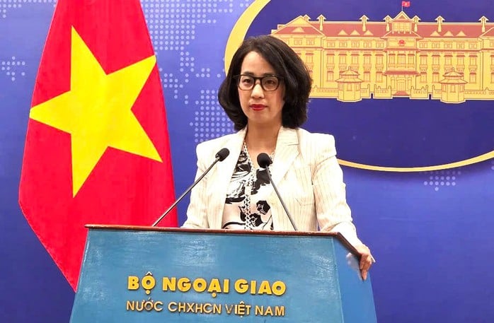 Người phát ngôn Bộ Ngoại giao Phạm Thu Hằng. Ảnh: Dương Ngọc