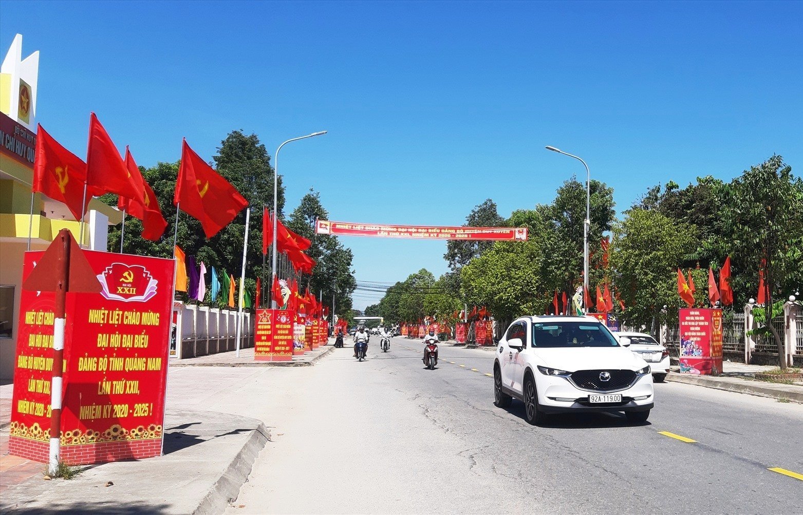 Nhiều tuyến đường tại xã Nam Phước và Duy Xuyên, thành phố Đà Nẵng được lắp đặt camera giám sát. Ảnh: N.P.