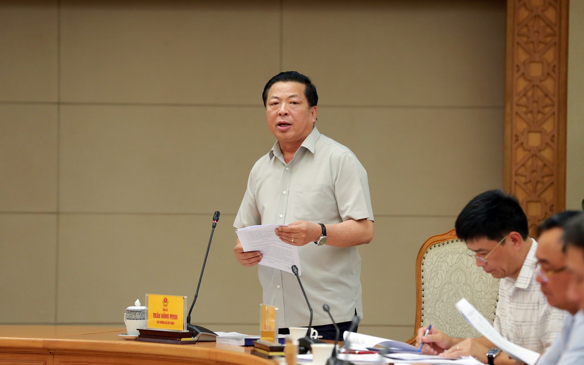 Bộ trưởng Bộ Xây dựng Trần Hồng Minh - Ảnh: VGP