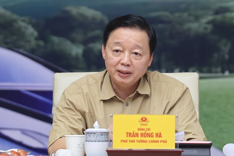 Phó Thủ tướng Chính phủ Trần Hồng Hà, Phó Trưởng Ban Thường trực Ban Chỉ đạo tham dự Hội nghị - Ảnh: VGP/Nhật Bắc