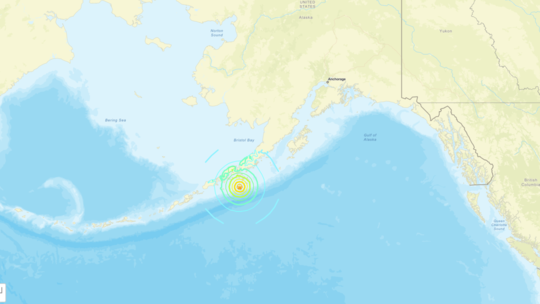 Một trận động đất mạnh 7,2 độ richter đã xảy ra ngay phía nam Bán đảo Alaska, theo USGS.