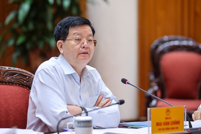 Phó Thủ tướng Mai Văn Chính phát biểu tại cuộc họp - Ảnh: VGP/Nhật Bắc