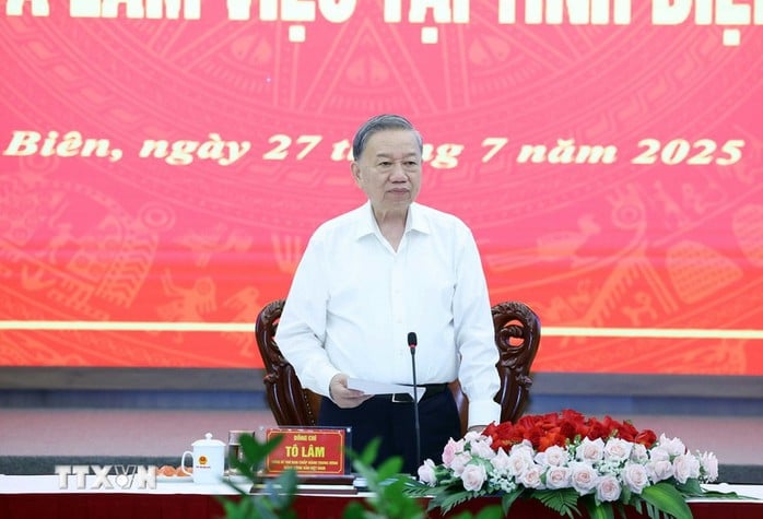Tổng Bí thư Tô Lâm phát biểu. Ảnh: TTXVN
