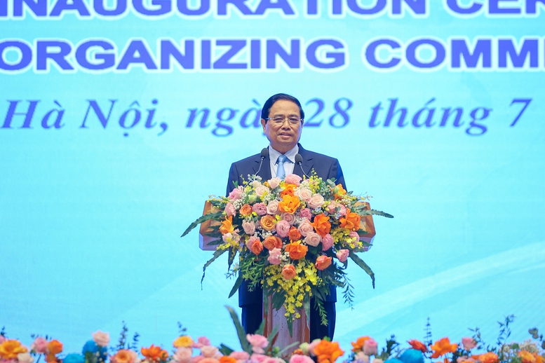  Thủ tướng nhấn mạnh, Việt Nam quyết tâm tổ chức Năm APEC 2027 hướng tới thành công cả về mặt đa phương và song phương - Ảnh: VGP/Nhật Bắc