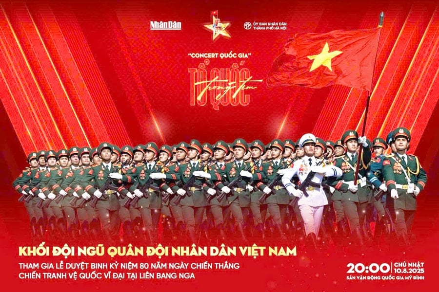  “Concert quốc gia - Tổ quốc trong tim” do Báo Nhân Dân và UBND thành phố Hà Nội tổ chức, là sự kiện mở đầu cho chuỗi hoạt động kỷ niệm 80 năm Cách mạng Tháng Tám và Quốc khánh 2-9.