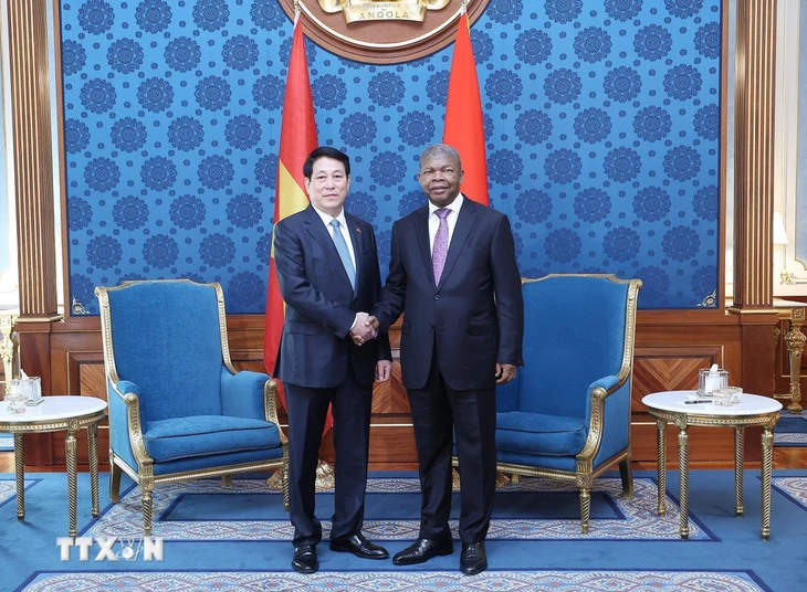  Chủ tịch nước Lương Cường và Tổng thống Angola João Manuel Gonçalves Lourenço - Ảnh: TTXVN
