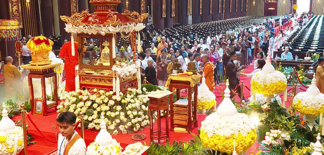 Cung Trúc Lâm Yên Tử trong sự kiện tôn trí xá lợi Đức Phật vào tháng 5 vừa qua.