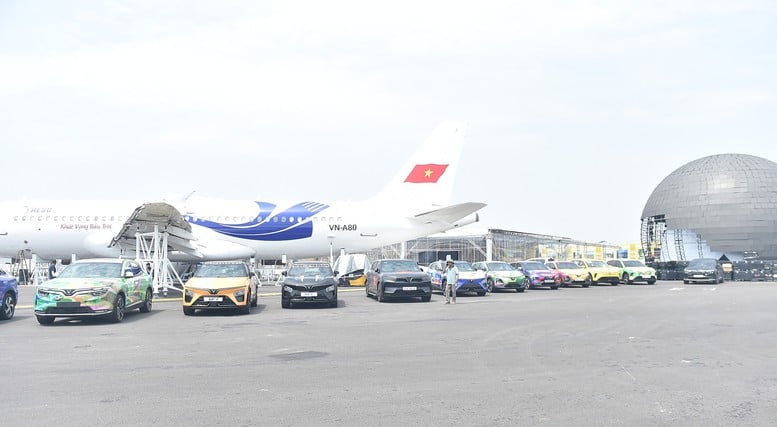 Các sản phẩm xe thuộc gian trưng bày của Tập đoàn Vingroup