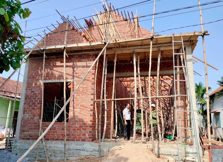 Một ngôi nhà được hỗ trợ xây mới trên địa bàn tỉnh Gia Lai (Bình Định cũ)