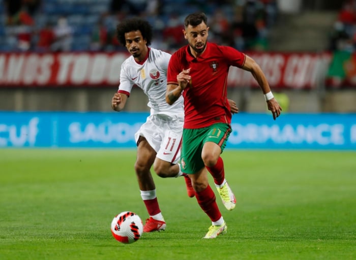 Qatar 'thử lửa' với Bồ Đào Nha trong quá trình chuẩn bị cho World Cup 2022. (Ảnh: Reuters)