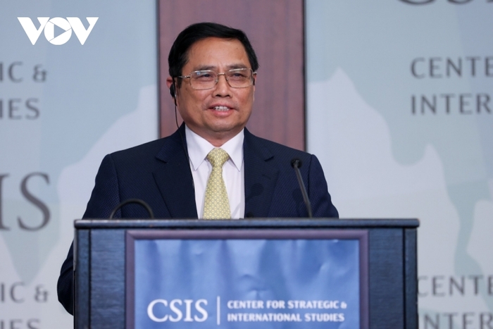 Thủ tướng Phạm Minh Chính phát biểu tại CSIS.