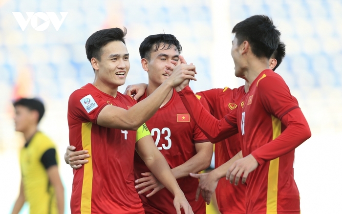 U23 Việt Nam vượt qua vòng bảng U23 châu Á 2022 với thành tích bất bại. (Ảnh: AFC)