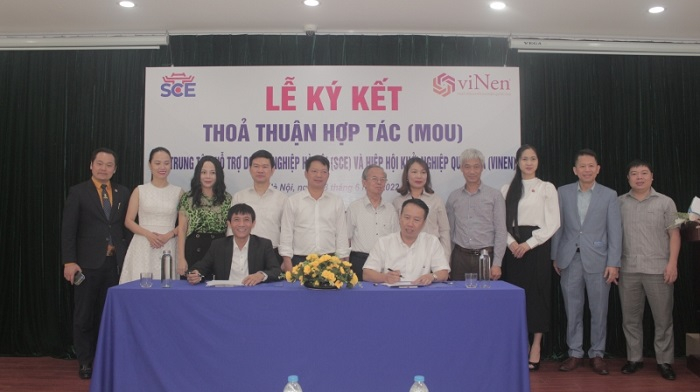 Lễ Ký kết thỏa thuận hợp giữa Trung tâm Hỗ trợ doanh nghiệp Hà Nội và Hiệp hội Khởi nghiệp Quốc gia.