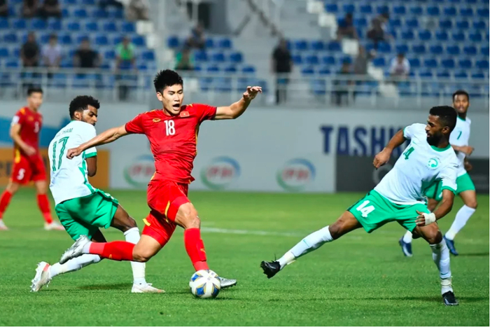 Thua U23 Saudi Arabia tỷ số 0-2, đội tuyển U23 Việt Nam bị loại khỏi giải U23 châu Á. Ảnh: AFC