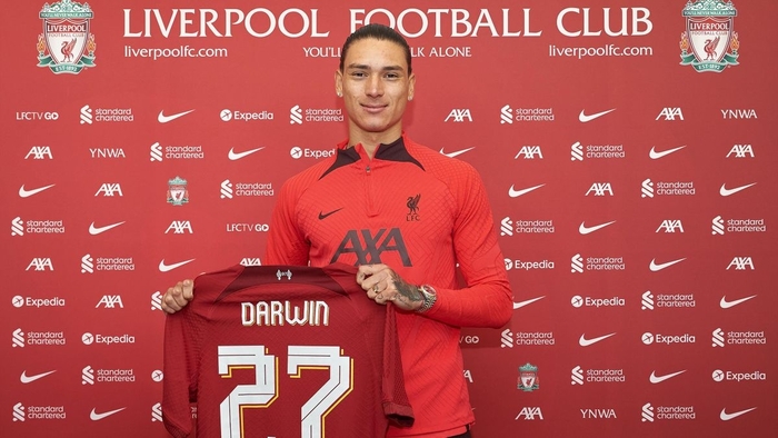 Darwin Nunez chính thức gia nhập Liverpool. (Ảnh: LFC)