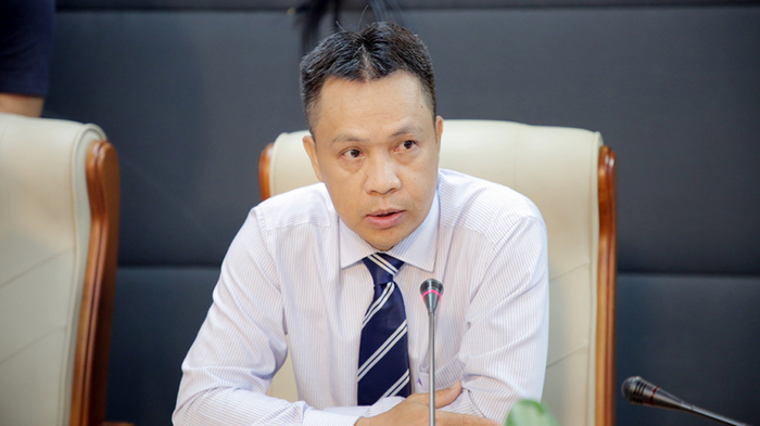 Vụ trưởng Vụ Dầu khí và than, Bộ Công thương Nguyễn Việt Sơn chia sẻ tại tọa đàm.