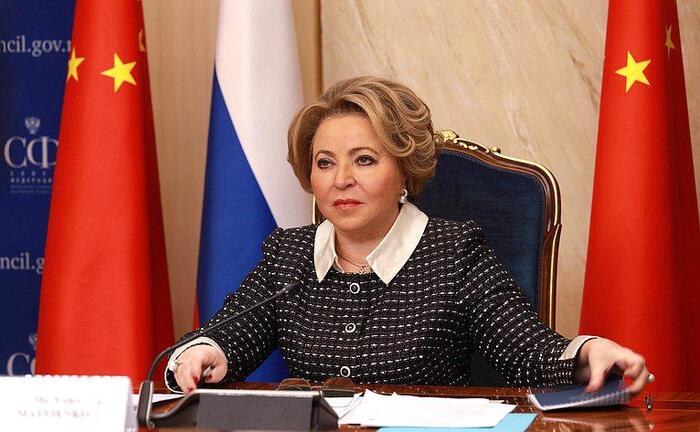 Chủ tịch Thượng viện Nga Valentina Matviyenko. Ảnh: Xinhua