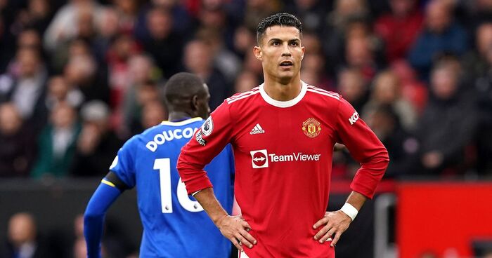 Ronaldo không có nhiều niềm vui khi về lại Man United. Ảnh: Goal
