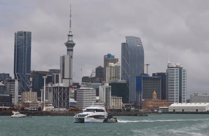 Khung cảnh biểu tượng của New Zealand với Tháp Sky và các tòa nhà ở Auckland. Ảnh: Bloomberg