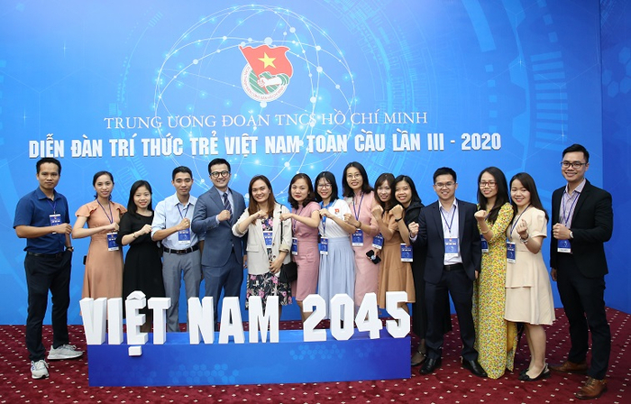 Các đại biểu tham dự Diễn đàn Trí thức trẻ Việt Nam toàn cầu lần thứ III, năm 2020.