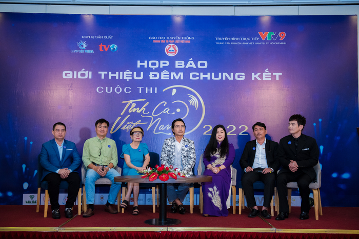Buổi họp báo công bố thông tin vòng chung kết xếp hạng cuộc thi “Tình Ca Việt Nam 2022”.