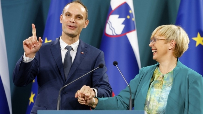 Cựu Bộ trưởng Ngoại giao Anze Logar (trái) và nữ ứng cử viên độc lập Natasa Pirc Musar sẽ đối đầu tại vòng 2 của cuộc bầu cử Tổng thống Slovenia diễn ra ngày 13/11 (ảnh CP24.com)